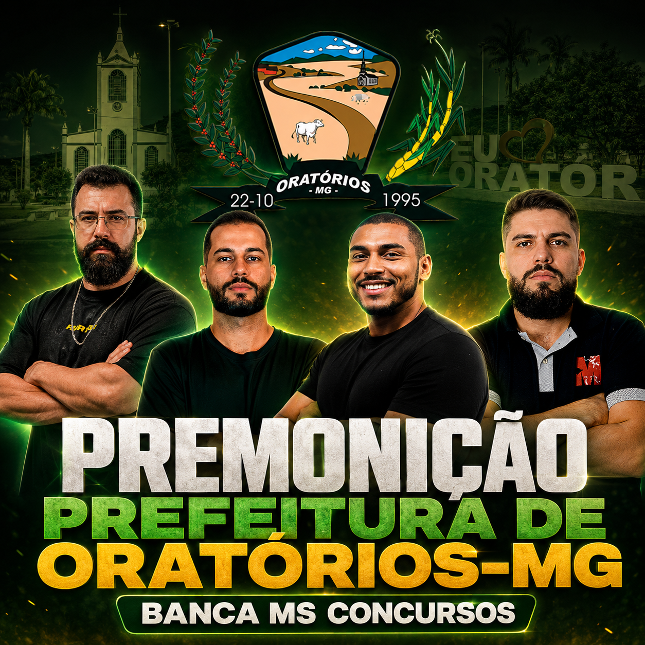 Premonição: Prefeitura de Oratórios-MG | Banca MS Concursos